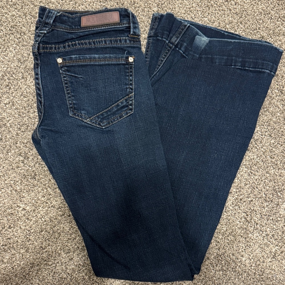 Rock & Roll Cowgirl Dark Indigo Flare Jeans